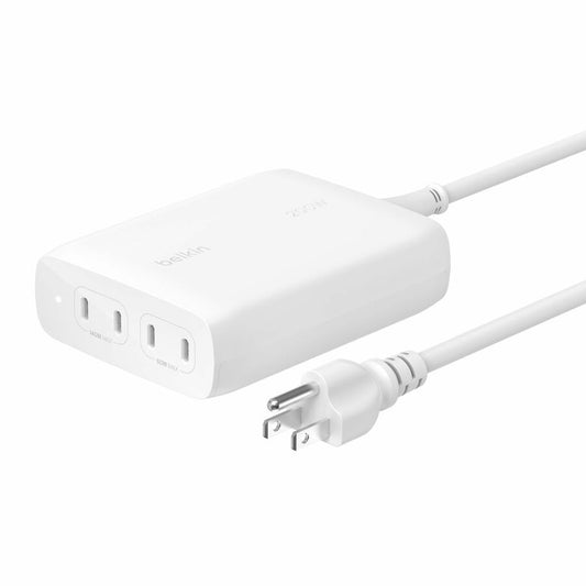 Belkin BoostCharge Pro 200W 4-Port USB-C GaN Charger - 5 Foot Cable - 2 Year Warranty